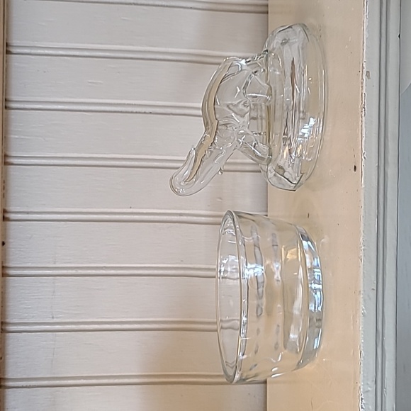 Vintage Jeanette Glass Elephant Trinket Jar - Picture 7 of 16